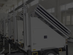 مقطورة مراقبة شمسية متنقلة مع ألواح شمسية 3 * 400W