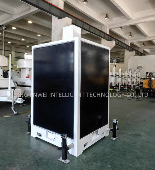 Latest company news about شحن 20 وحدة من أبراج المراقبة الشمسية المتنقلة للكوب إلى فرنسا