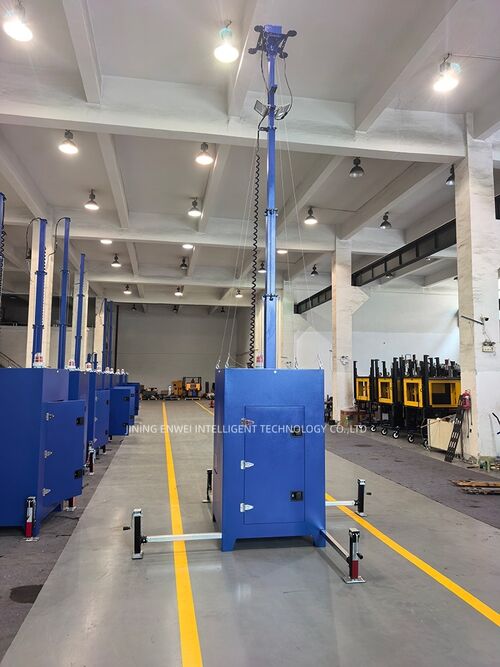 Latest company news about تم الانتهاء من برج المراقبة المتنقلة الأزرق الجديد المصمم خصيصا