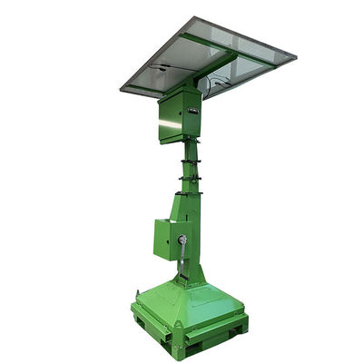 الشارع الشمسي المحمول 2 * 50W مصابيح LED الفيضانات برج الضوء لإضاءة ملعب الغولف