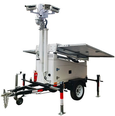 المقطورة المتحركة ذات الطاقة الشمسية مع DC24V لإضاءة الإنقاذ المؤقتة