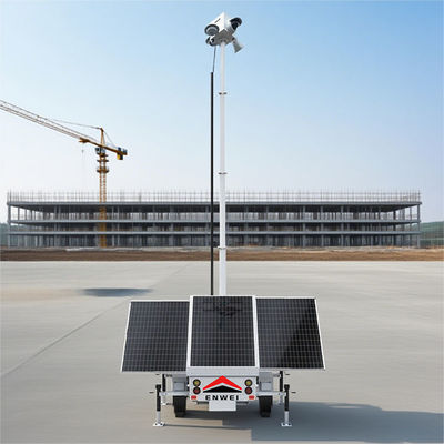 عمر بطارية طويلة ألواح شمسية كاميرات مقطورة لمراقبة موقع البناء