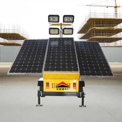 عربات إضاءة LED تعمل بالطاقة الشمسية ذات قدرة عالية على التكيف البيئي لإضاءة مجمعات المواد الكيميائية