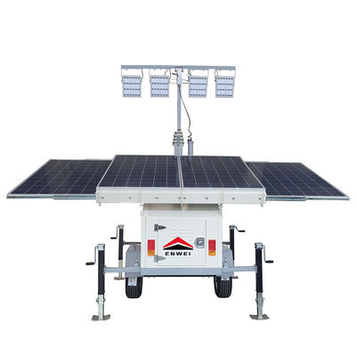 All-Day Use Solar Power Panels Led Lighting Trailers For Temporary Site Lighting