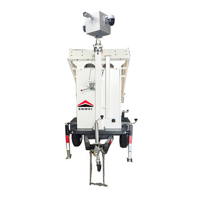 لوحات شمسية محمولة كاميرا كاميرات مراقبة فيديو إطار مقطورة لموقع البناء