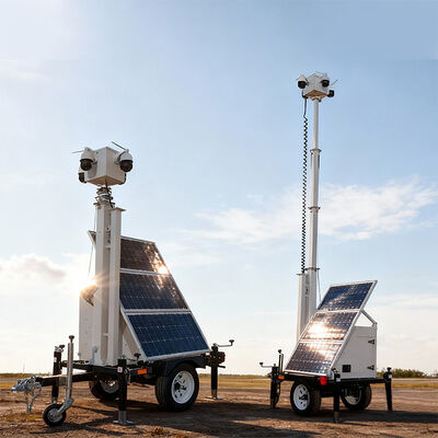 نظام مرفق للطاقة الشمسية المحمولة خارج الشبكة مع بطارية 120AH لموقع البناء